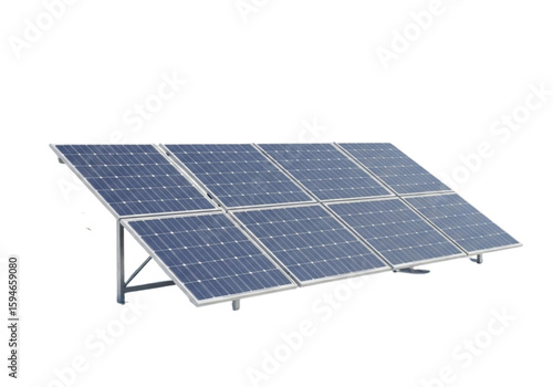 Solar panels blue png on transparent background