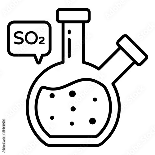 A Linne design icon of erlenmeyer flask