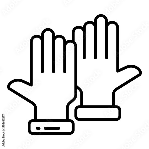 Hand covering accessory icon, gloves vector