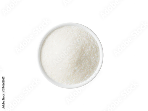 White Sugar in Bowl: Sweetener, Baking Ingredient, Simple