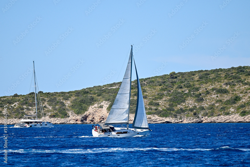 Obraz premium HRV, Kroatien, Brac, Insel in Dalmatien, Milna