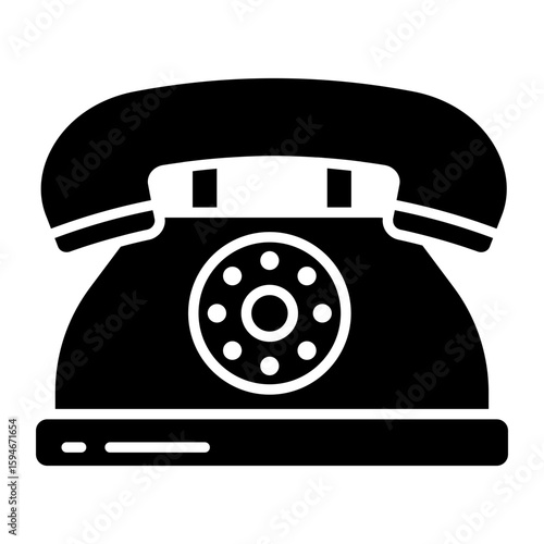 A unique design icon of landline