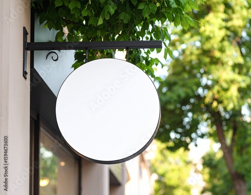 mock up sign cafe salon