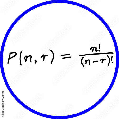 mathematical formula for permutations, basic probability, statistics and probability