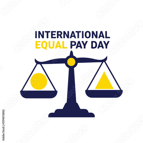 International Equal Pay Day – Gender Wage Gap Awareness Concept.