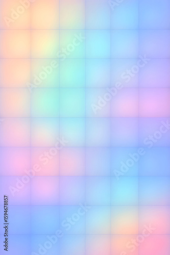 Soft pastel gradient grid illustration with a futuristic appearance and subtle lines