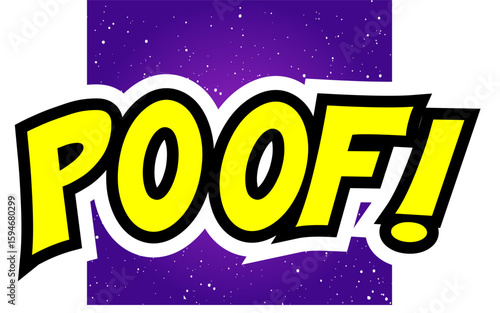 Cartoon comic sign burst clouds. Speech bubble, Poof sign expression and pop art text frames. Comics mem expressions speech, superhero book Poof label. Isolated vector symbols set