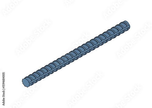 Steel rebar in modern style for construction and reinforcement projects