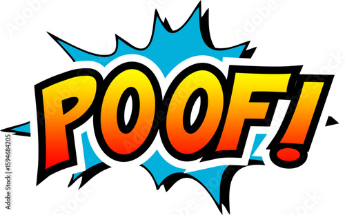 Cartoon comic sign burst clouds. Speech bubble, Poof sign expression and pop art text frames. Comics mem expressions speech, superhero book Poof label. Isolated vector symbols set