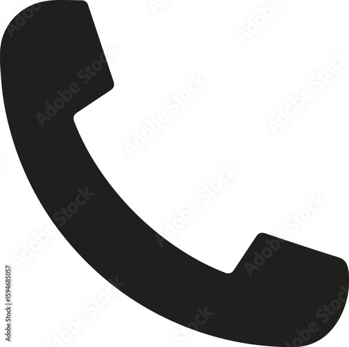 Phone call. Icon for design. Easily editable