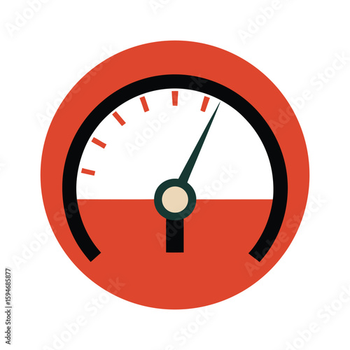 stylized gauge pressure load single needle