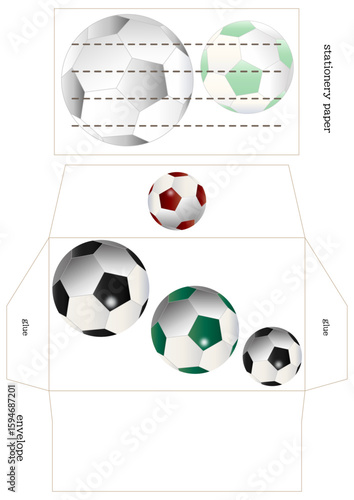 サッカー■レターセットのキット