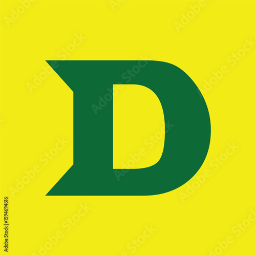 number one with green background