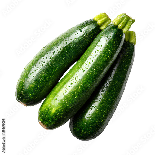 fresh vegetable zucchini white background
