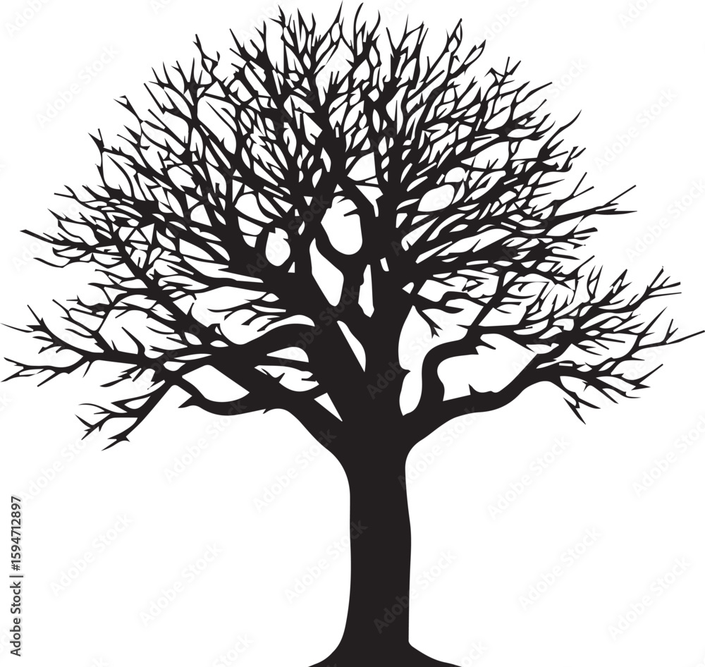 Fototapeta premium Bare Tree Vector - Clipart