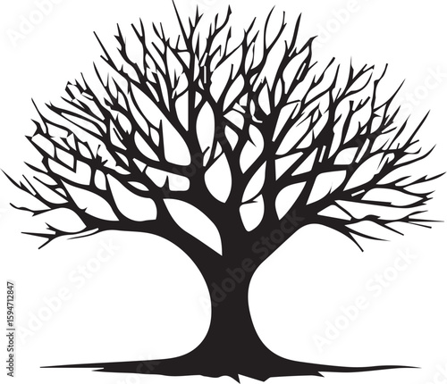 Bare Tree Vector - Clipart