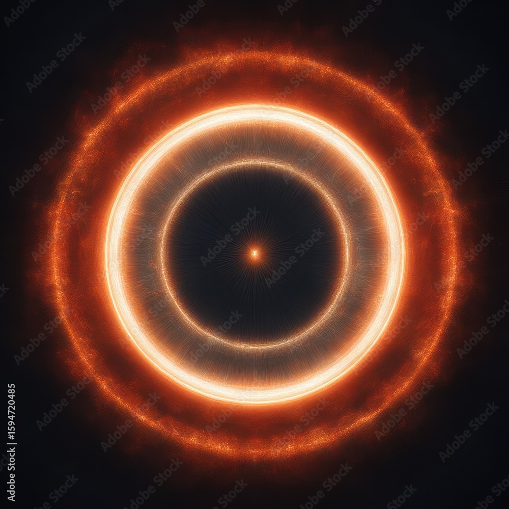 Fototapeta premium Fiery Cosmic Rings