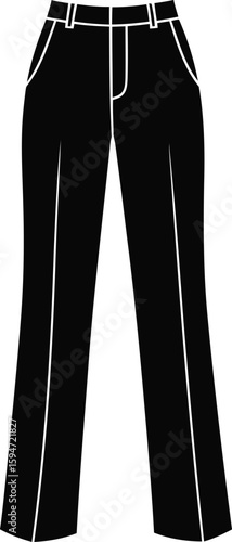 Vector illustration of a trousers 