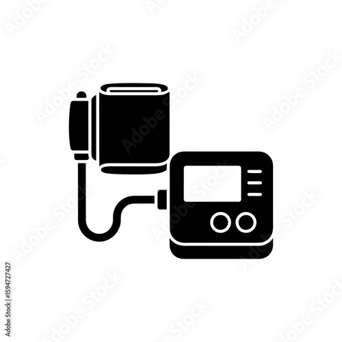 a tool for checking blood pressure, symbolizes medical care, diagnosis, and heart health.
