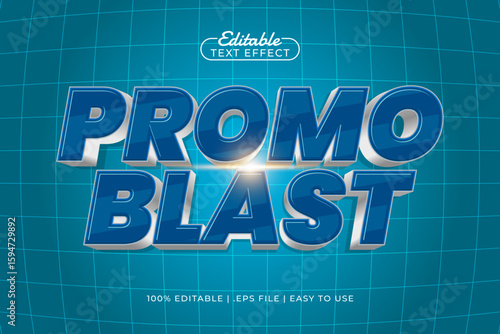 promo blast editable text effect with a sale and offer text style