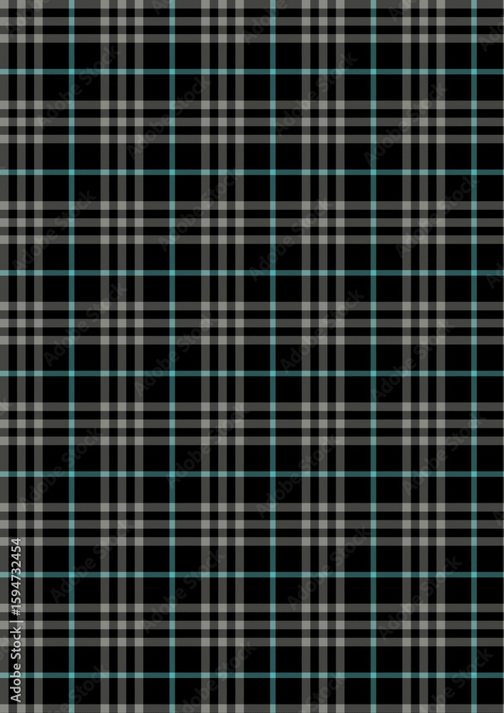 Fototapeta premium Seafoam and Gray Plaid Pattern Seamless Texture Background