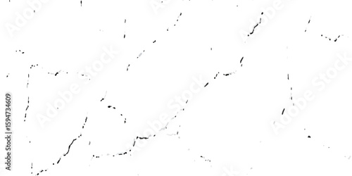 A close-up, high-contrast, black and white photograph showcasing a network of fine, intricate cracks on a textured surface, resembling dry earth or aged paint.