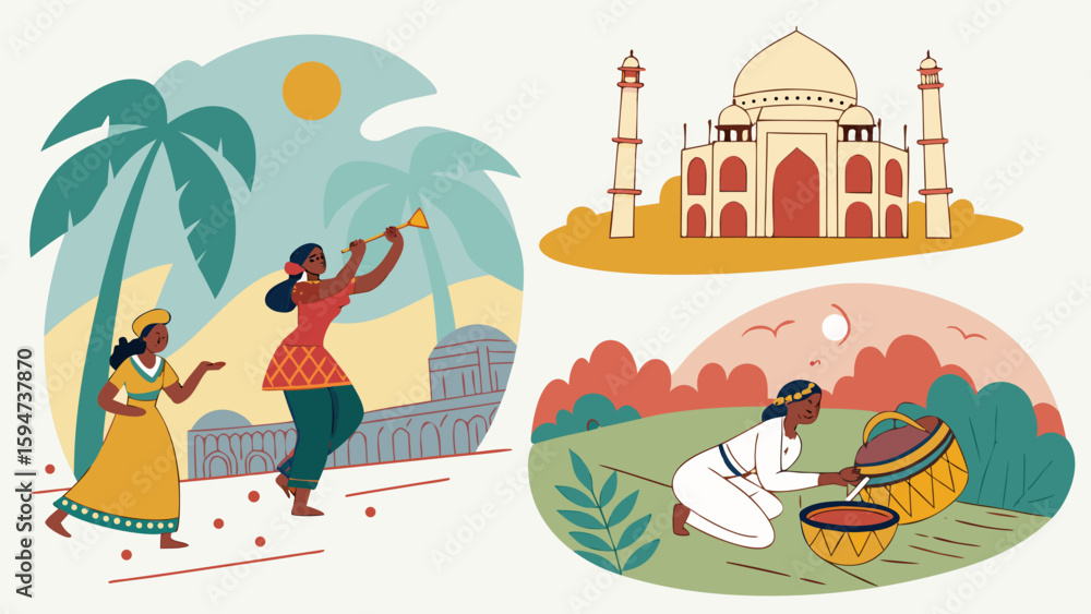 Obraz premium Remote work in isometric style, thoughtful mood - vector illustration