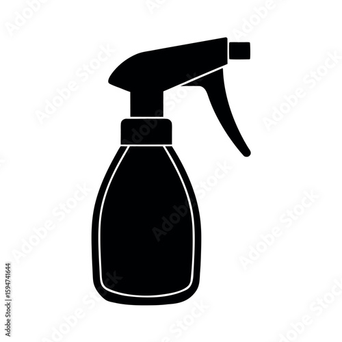 Portable hand sprayer used for garden care Silhouette Vector illustration