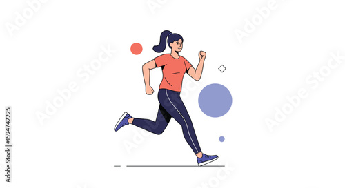 A woman running outdoors experiencing fitness and healthy lifestyle choices for optimal well-being and physical activity