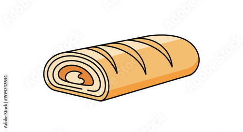 Deliciously rolled pastry filled with creamy sweetness a perfect treat