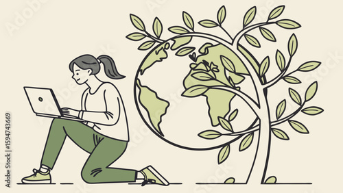 Traditions in isometric style, serene mood - vector illustration