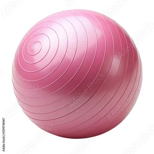 Pink Fitness Ball for Yoga and Full Body Core Engagement