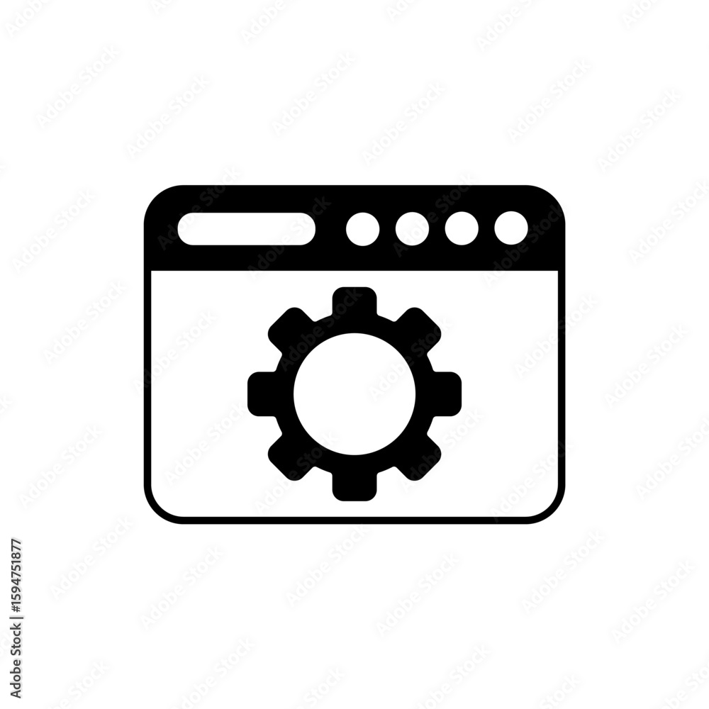 Icon a gear online, isolated against a clean background.
Icon a gear online, isolated against a clean background.