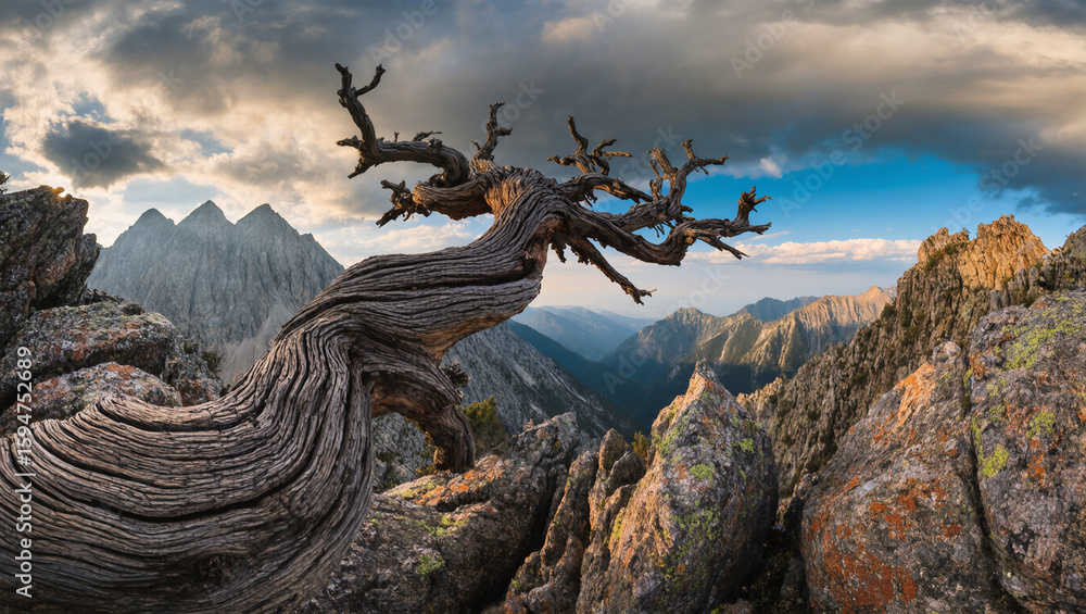 Fototapeta premium Whispers of the High Mountain Juniper