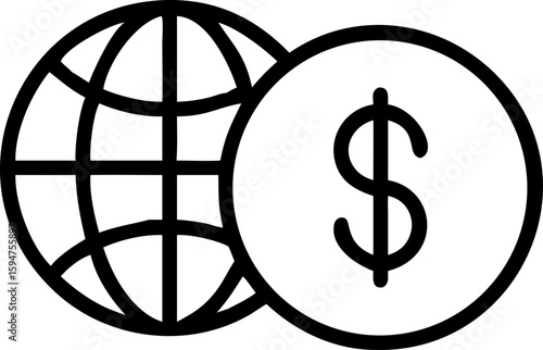 Here's one sentence describing the image., A dollar sign in a cage symbolizes trapped currency, a constrained business icon, or limited financial wealth