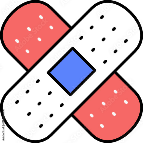 Bandage vector icon stock illustration