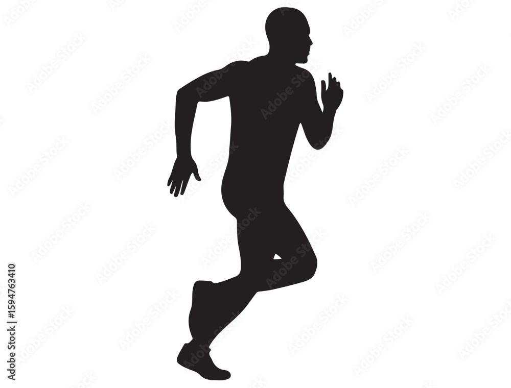 MAN RUNNING SILHOUETTE MAN RUNNING SILHOUETTE