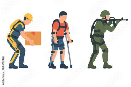 Advances in exoskeleton technology for enhanced mobility and support in various fields