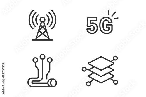 Understanding the components of modern wireless communication technology including 5G networks and signal transmission