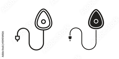 Anesthesia icon vector, solid illustration, pictogram isolated color editable