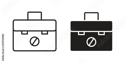 Unemployment icon vector, solid illustration, pictogram isolated color editable