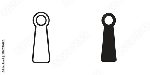 Shoehorn icon vector, solid illustration, pictogram isolated color editable