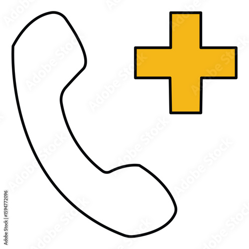 Call Doctor Patient Transfer Vector Icon Design