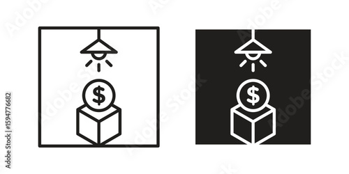 Business incubator icon vector, solid illustration, pictogram isolated color editable