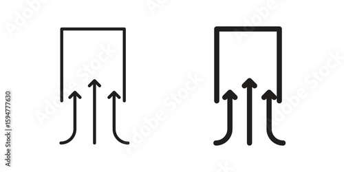 Air suction icon vector, solid illustration, pictogram isolated color editable