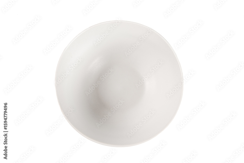 empty white ceramic bowl isolated on white background empty white ceramic bowl isolated on white background