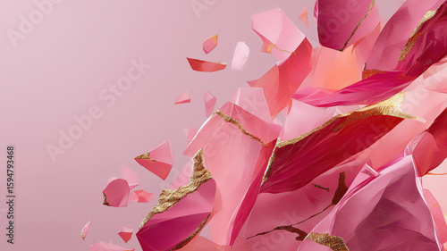 Colorful Fragments Create a Vibrant Display Generative AI