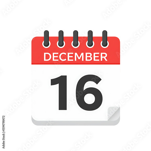 December 16 Calendar Icon