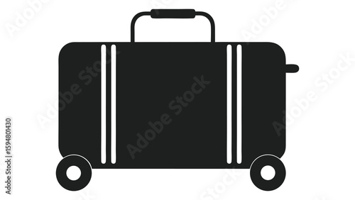 Suitcases with luggage isolated on white background travel and shipping icons vector illustration