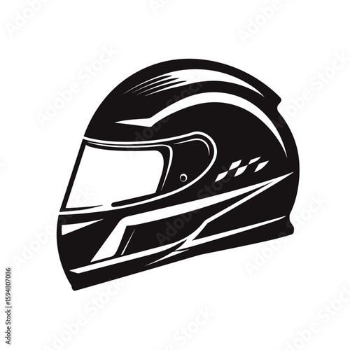 Moto Helmet Clipart, Logo, Icon